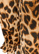 Jurk met luipaardprint en ruches, Bruin, Packshot image number 4
