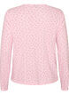 Vest van biologisch katoen met gaatjesborduursel, Roze, Packshot image number 1