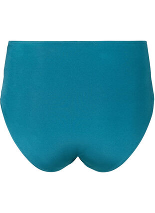Bikinibroekje met hoge taille en print, Ink Blue, Packshot image number 1