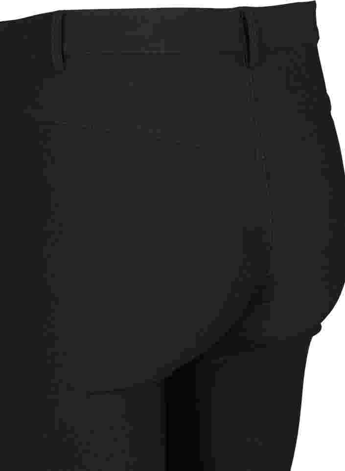 Nauwsluitende broek met ritssluiting, Black, Packshot image number 3