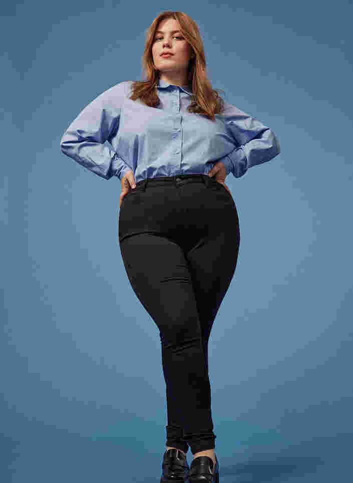 Stay black Amy jeans met hoge taille, Black, Image image number 0