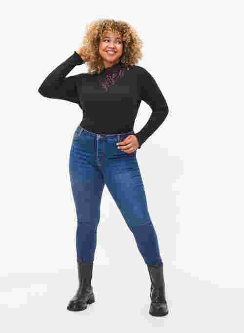 Super slanke Amy jeans met hoge taille