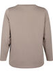Modal blend blouse met ronde hals, Beige, Packshot image number 1