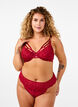 Zonder kruis kanten string, Rood, Model image number 0