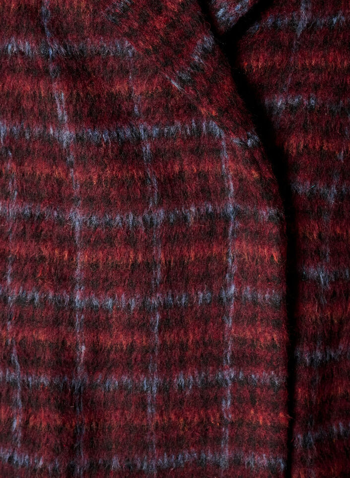 Geruite jas met zakken, Rood, Packshot image number 2