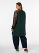 Tuniek met doorschijnende kanten mouwen, Groen, Model image number 2