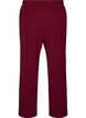 Losse broek met textuur en een hoge taille, Rood, Packshot image number 1