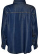 Denim blouse van lyocell met drukknopen, Blauw, Packshot image number 1
