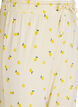 Pyjamabroek in zachte jersey met hoge taille en fruitprint, Geel, Packshot image number 2