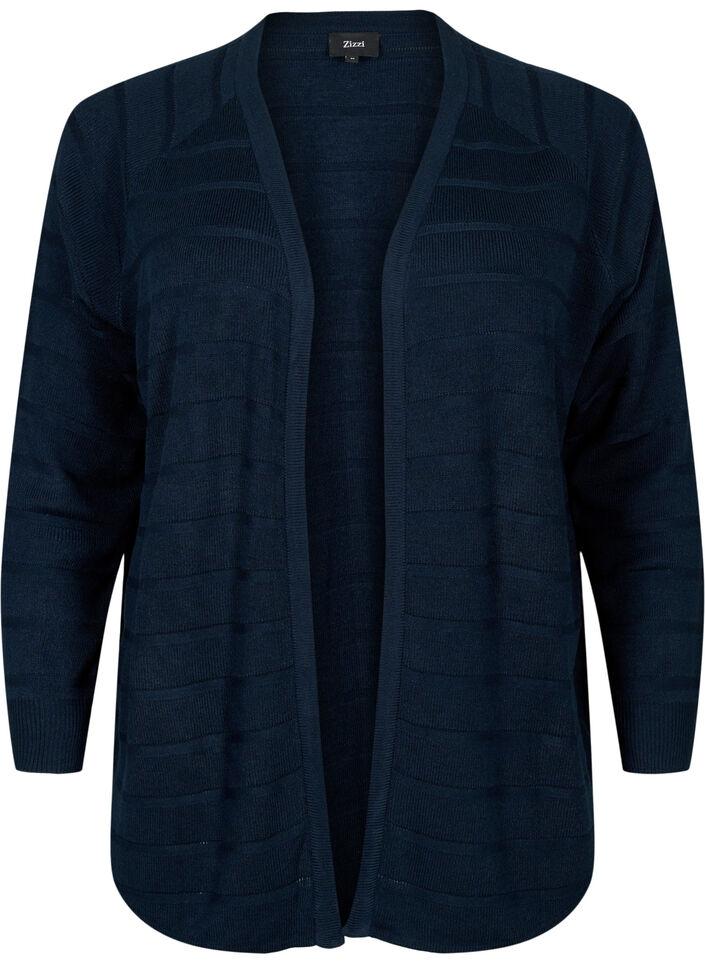 Ton sur Ton gestreept vest, Navy Blazer, Packshot image number 0