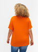 T-shirt van viscose met ribstructuur, Exuberance, Model image number 1