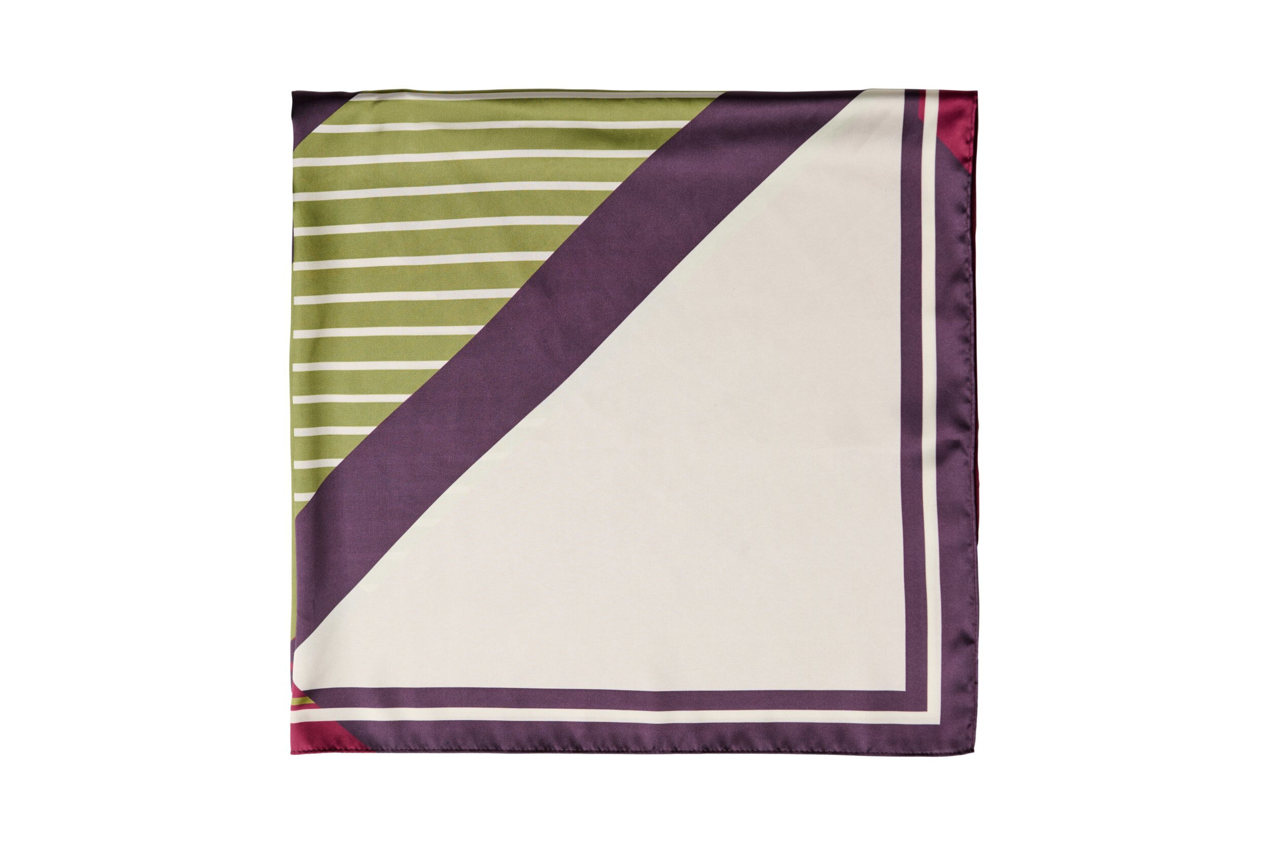 ZizziVierkante sjaal met satijnlook en patroon, Paars, Packshot image number 2