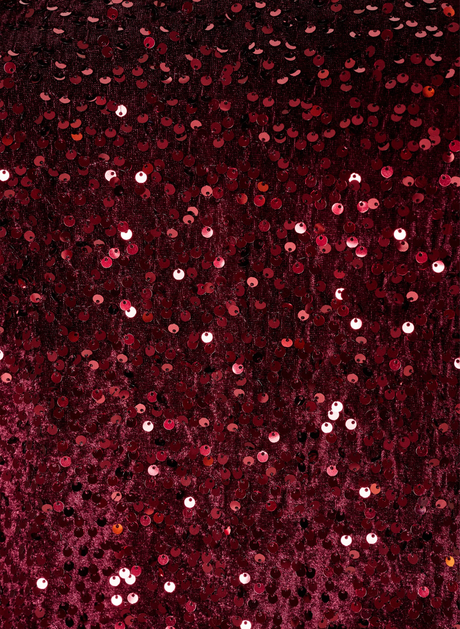 ZizziKorte jurk met pailletten in A-lijnvorm, Rood, Packshot image number 2