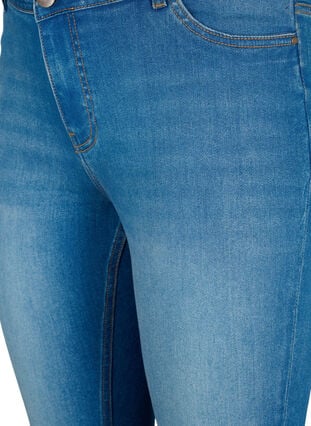 Destroyed super slanke Sanna jeans, Blue denim, Packshot image number 2