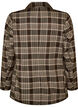Geruite blazer met zakken en split achteraan, Bruin, Packshot image number 1