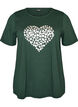 T-shirt met motief, Groen, Packshot image number 0