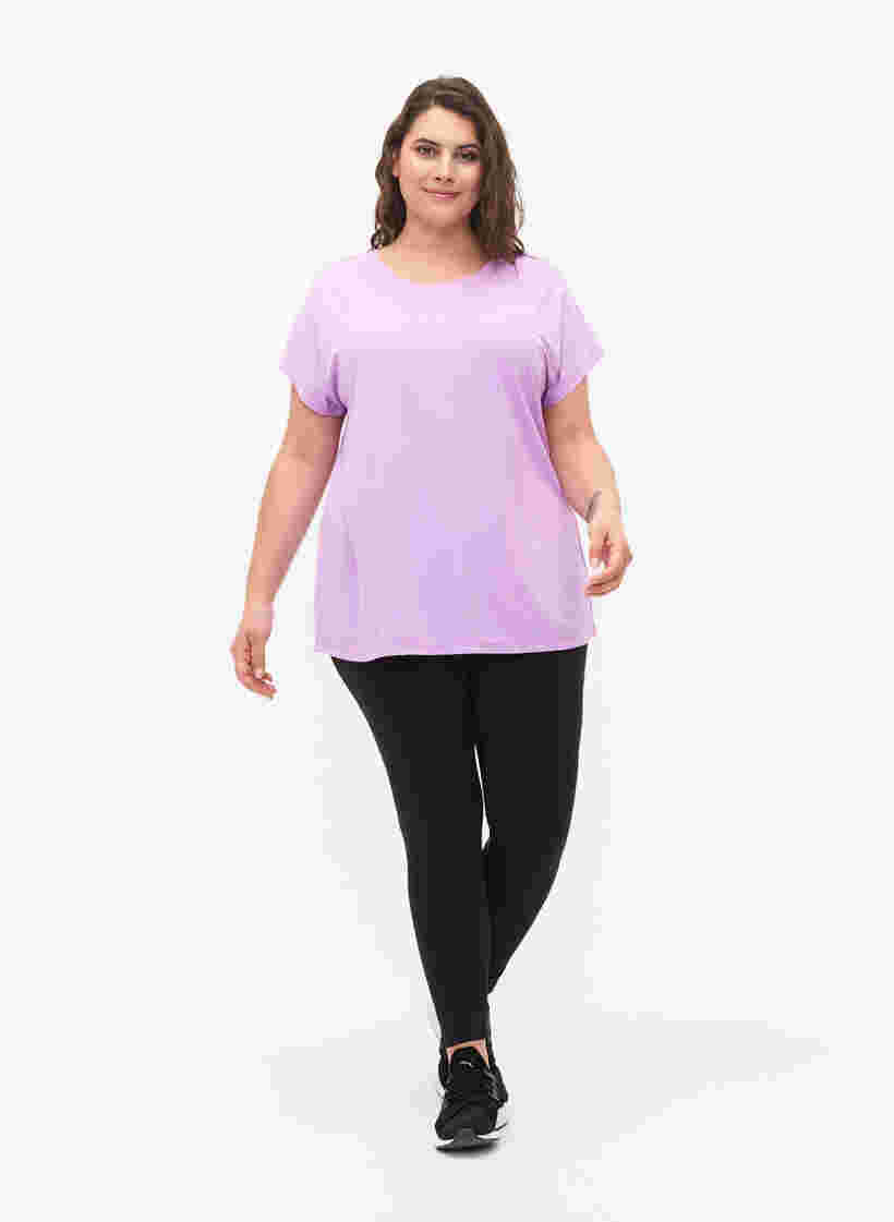 Trainings T-shirt met korte mouwen, African Violet, Model image number 2