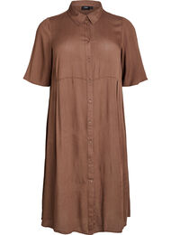 Midi shirtjurk met korte mouwen, Groen