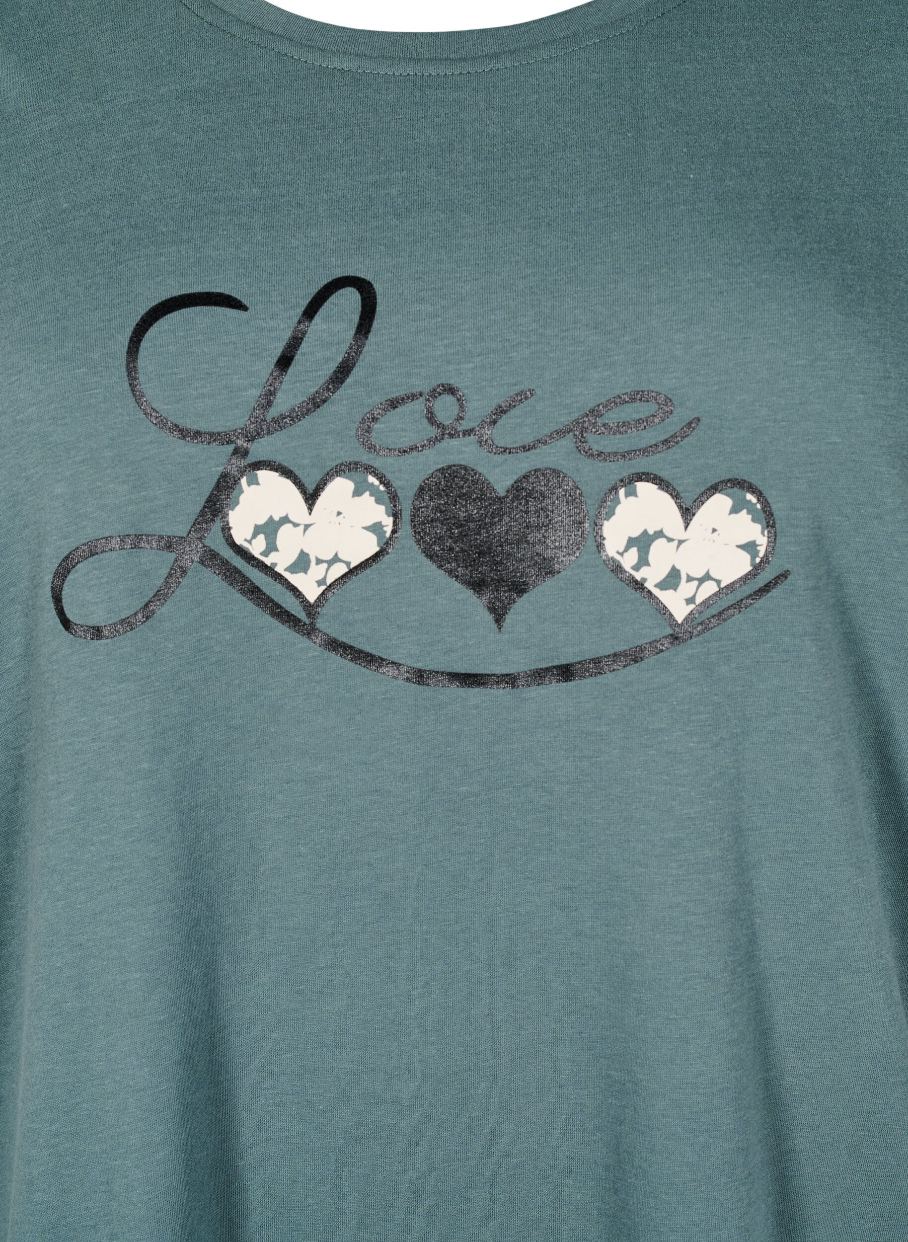 Zizzi FLASH - T-shirt met motief, Groen, Packshot image number 2