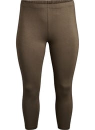 Basic 3/4-legging in viscose, Groen