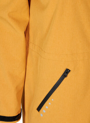 Lange softshell jas met capuchon, Spruce Yellow, Packshot image number 3