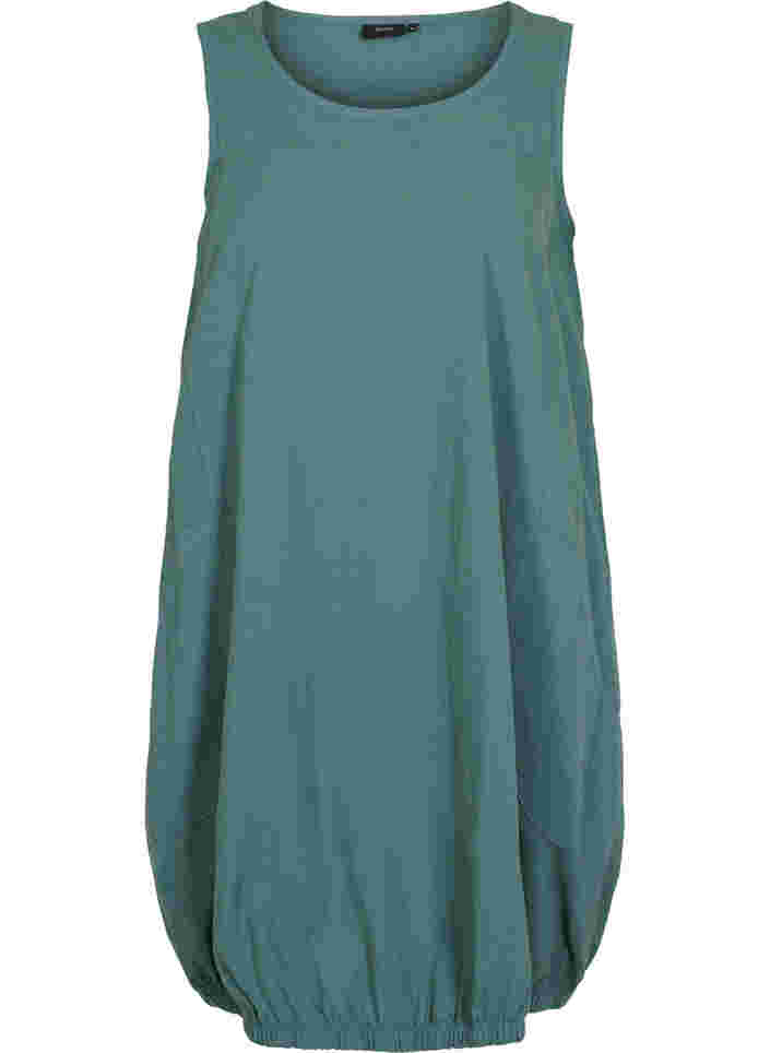 Mouwloze katoenen jurk, Sea Pine, Packshot image number 0
