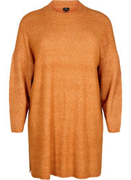 Lange gebreide blouse met lange mouwen, Autumnal Mel.