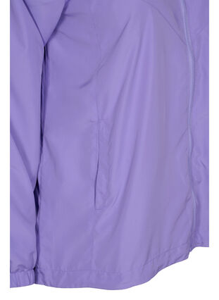 Kort jack met capuchon en verstelbare onderkant, Paisley Purple, Packshot image number 3
