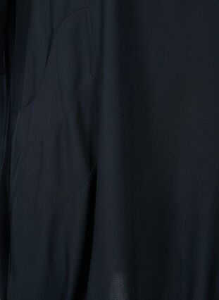 Viscose jurk met 3/4 mouwen, Black , Packshot image number 3