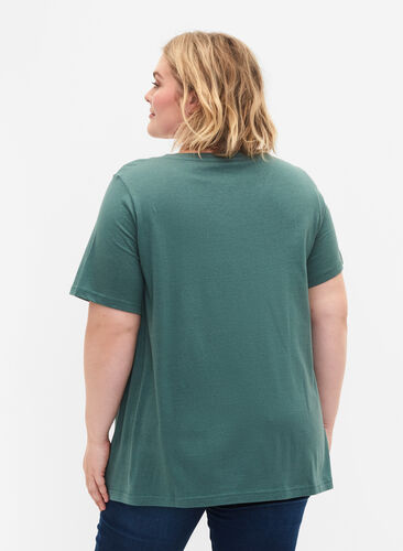 T-shirt met korte mouwen en a-vorm, Sea Pine, Model image number 1