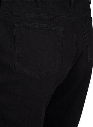 Cropped Mille jeans met mom fit, Black, Packshot image number 3