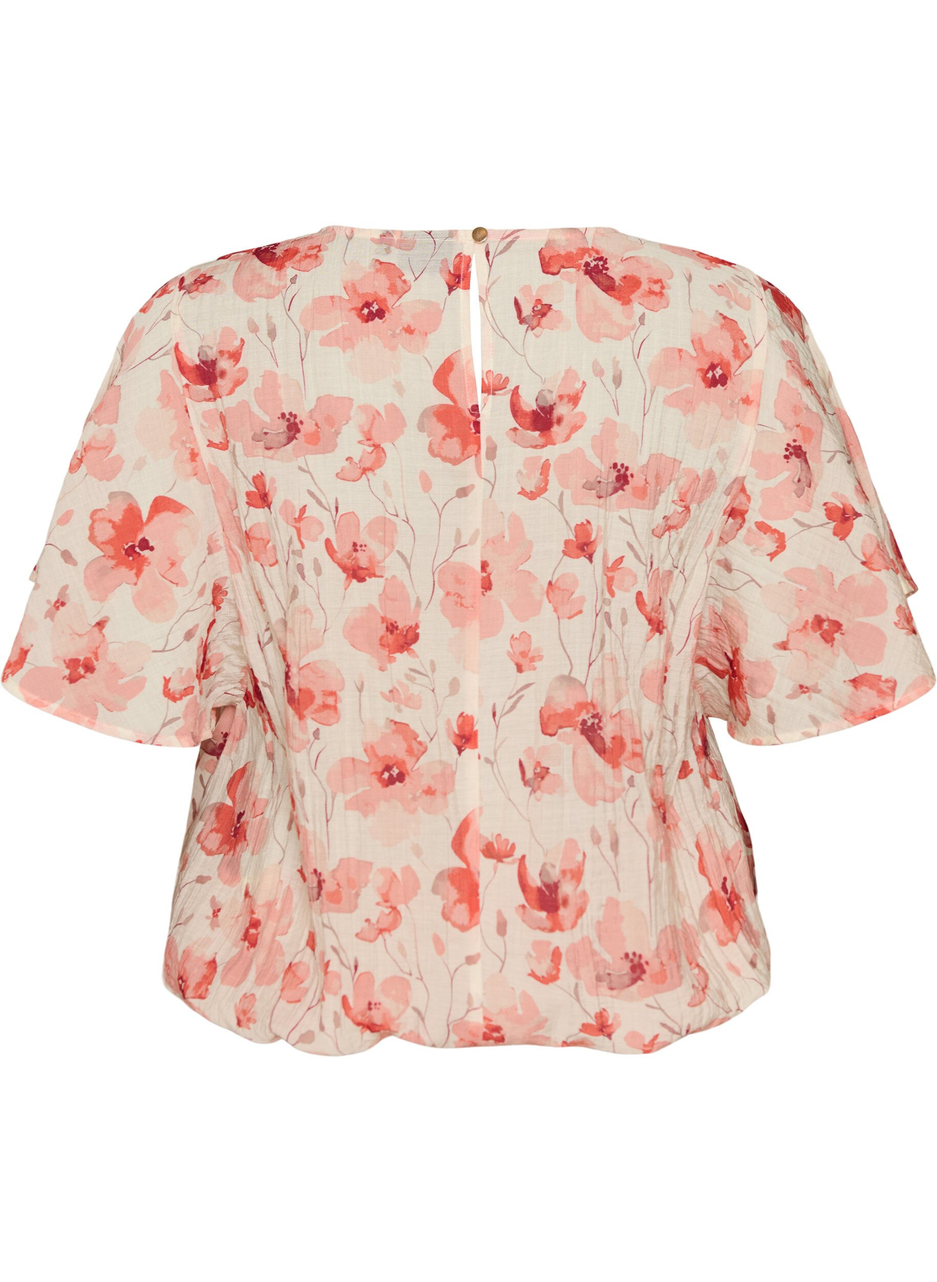ZizziBlouse met ballonavorm en vleermuismouwen, Oranje, Packshot image number 1