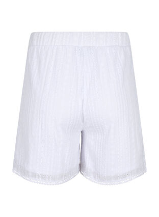 	 Korte broek met structuurpatroon, Bright White, Packshot image number 1