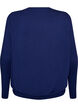 Blouse met boothals en ballonpasvorm, Blauw, Packshot image number 1