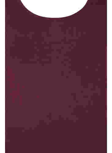 Effen gekleurd basic top in katoen, Winetasting, Packshot image number 2