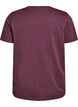 Basic katoenen T-shirt met ronde hals, Donker Bordeaux, Packshot image number 1