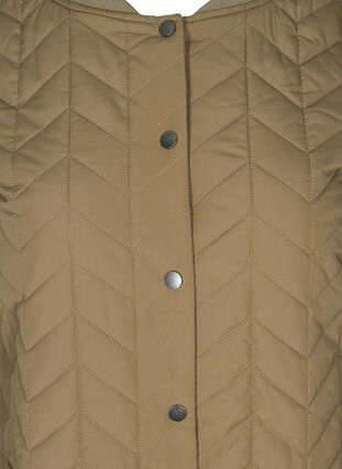 Lange gewatteerde jas met knoopsluiting, Bungee Cord, Packshot image number 2