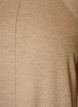 Korte gebreide jurk met raglanmouwen en een middennaad, Beige, Packshot image number 2