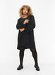 Tuniek van viscose met ruches, Black, Model image number 2