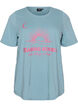 T-shirt met motief, Blauw, Packshot image number 0
