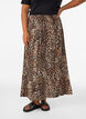 Viscose maxi-rok met smock, Bruin, Model image number 2