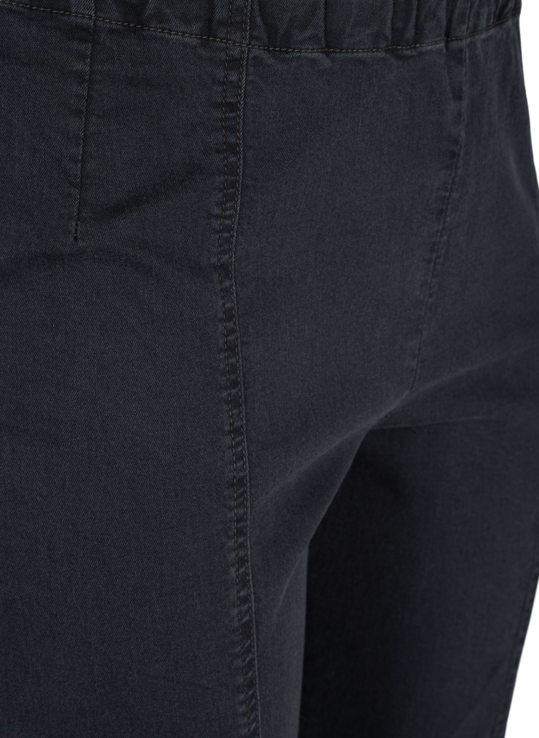 Zizzi Jegging met ritsdetail, Grey Wash, Packshot image number 2
