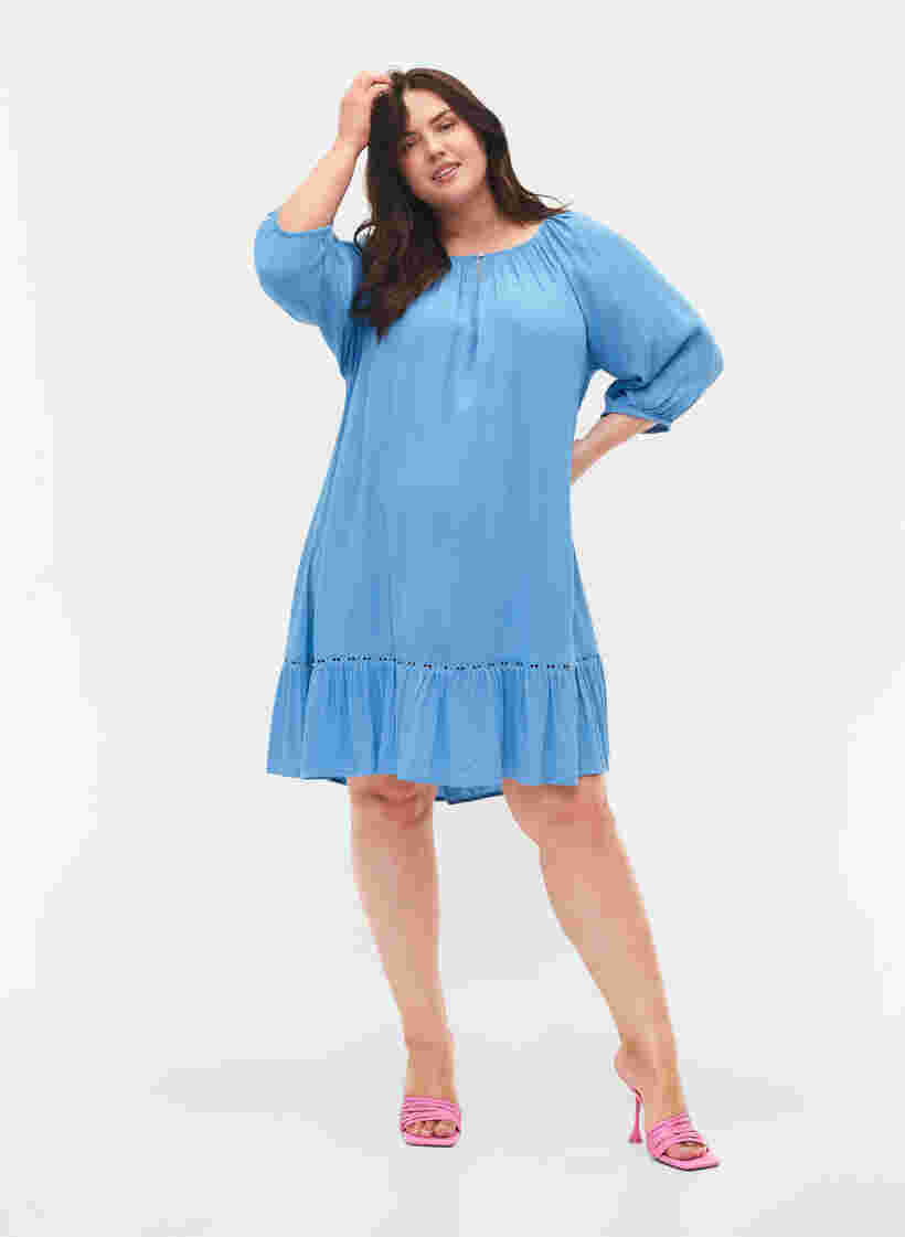 Viscose jurk met 3/4 mouwen, Pacific Coast, Model image number 3