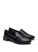 Wide fit - Loafers met een krokodilleneffect, Zwart, Packshot image number 1
