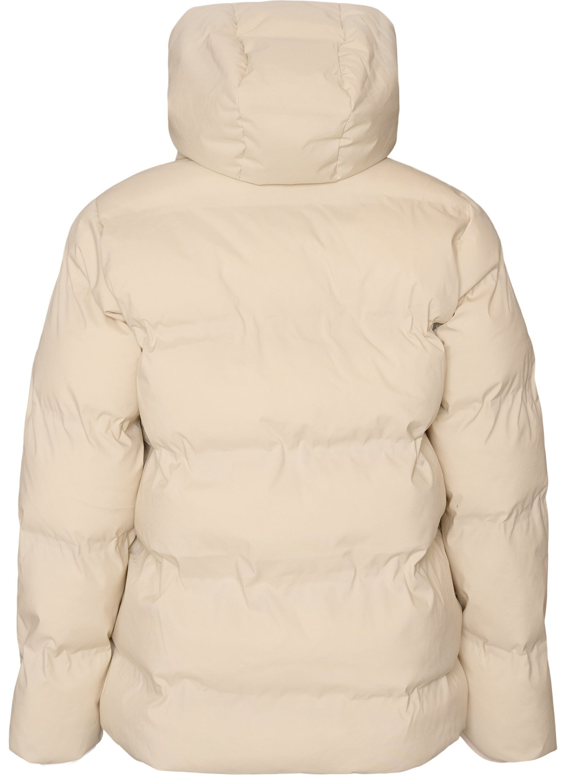 ZizziKorte gewatteerde jas met afneembare capuchon, Vanille, Packshot image number 1
