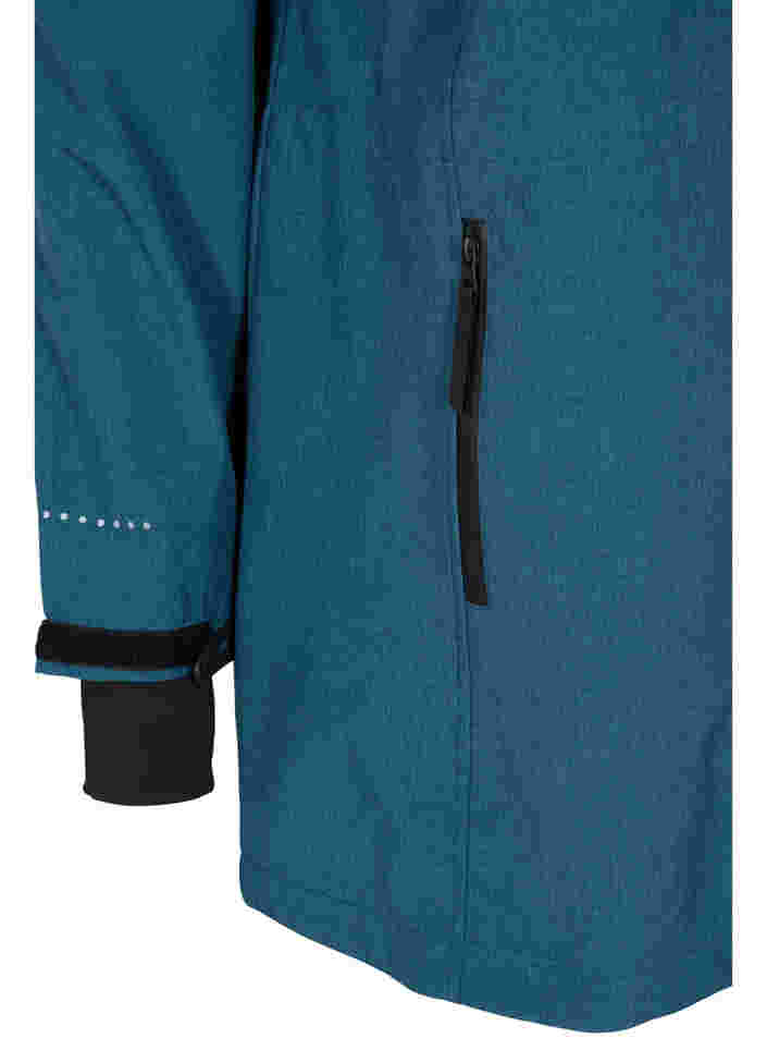 Softshell jas met afneembare capuchon, Stargazer Mel., Packshot image number 3