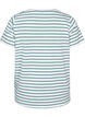Katoenen t-shirt met strepen en V-hals, B.White/SeaP.Stripes, Packshot image number 1