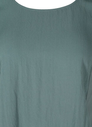 Viscose jurk met korte mouwen en zakken, Balsam Green, Packshot image number 2