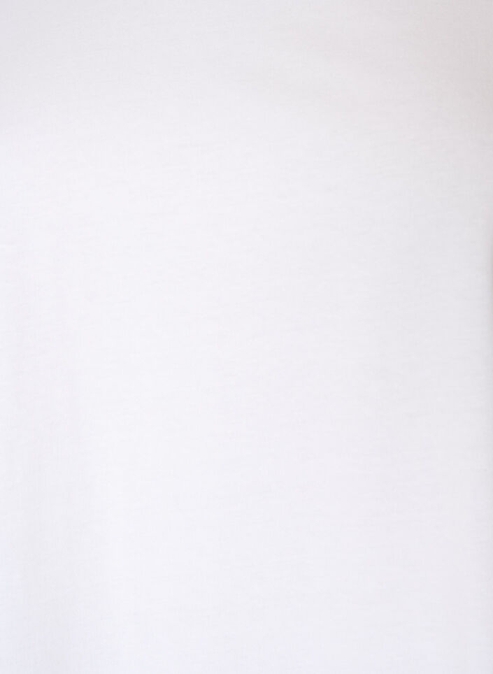 Katoenen T-shirt met haakdetail, Wit, Packshot image number 2