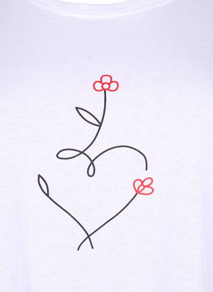 FLASH - T-shirt met motief, Bright White Heart, Packshot image number 2
